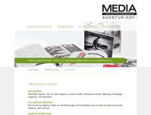 Tablet Screenshot of media-agentur-hof.de